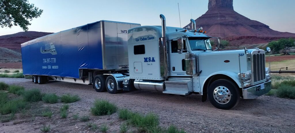 MSA Delivery Service has many step deck curtainside trailers in our fleet, from 48' to 53', to help you with your logistics needs