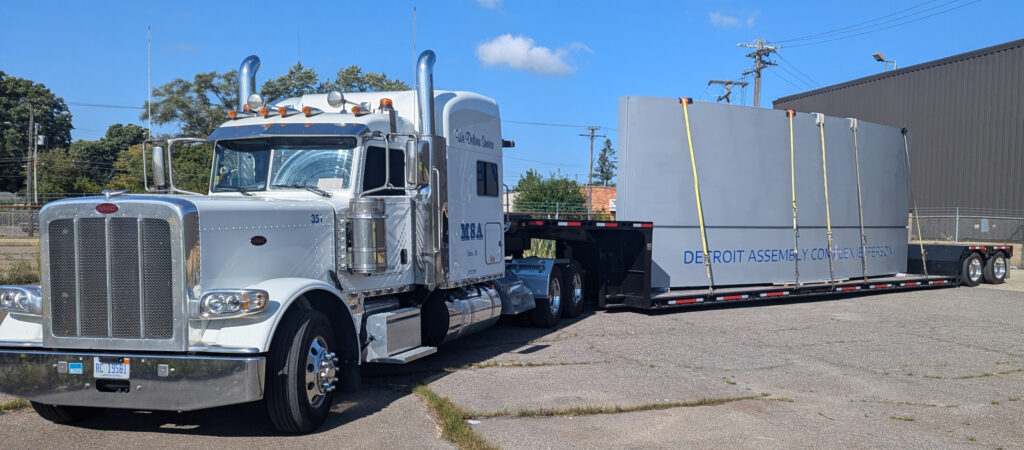 Double drop open trailers are perfect for taller loads