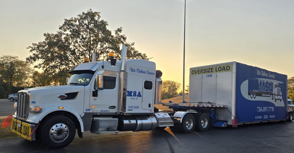 We can provide the curtainside system even with wide loads