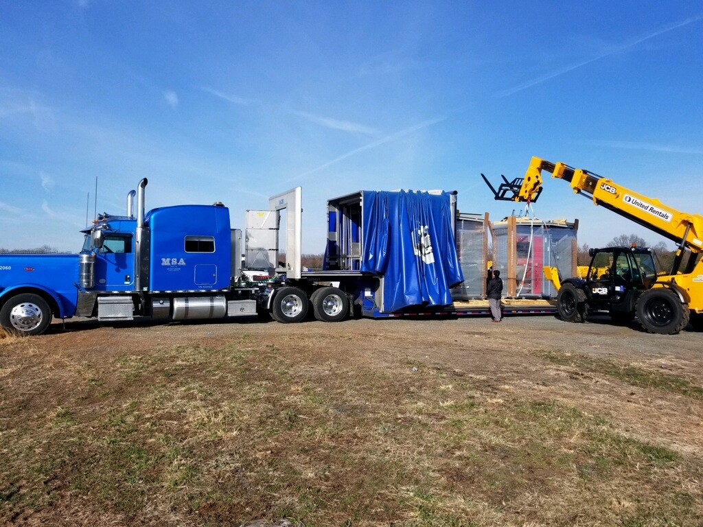 Double drop curtainside trailers are easily loaded from the side or top