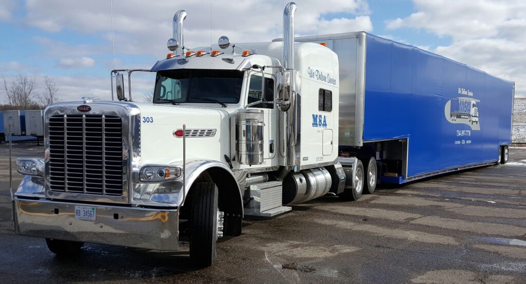 Not only will this trailer protect your load from the weather elements, but it also provides visual security so your prototype
or unique shipment will be shielded from the general public's view